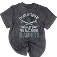 Im An Introvert Unless You Talk About Clarinets Mineral Wash Tshirts Mineral Black Im An Introvert Unless You Talk About Clarinets Mineral Wash Tshirts Mineral Black