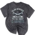 Im An Introvert Unless You Talk About Clarinets Mineral Wash Tshirts Mineral Black Im An Introvert Unless You Talk About Clarinets Mineral Wash Tshirts Mineral Black