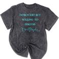 Introvert But Willing To Discuss Calligraphy Mineral Wash Tshirts Mineral Black Introvert But Willing To Discuss Calligraphy Mineral Wash Tshirts Mineral Black