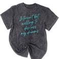 Introvert But Willing To Discuss My Dreams Mineral Wash Tshirts Mineral Black