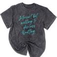 Introvert But Willing To Discuss Quilting Mineral Wash Tshirts Mineral Black