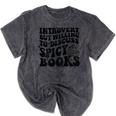 Introvert But Willing To Discuss Spicy Books Mineral Wash Tshirts Mineral Black Introvert But Willing To Discuss Spicy Books Mineral Wash Tshirts Mineral Black