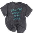 Introvert But Willing To Discuss History Mineral Wash Tshirts Mineral Black