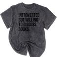 Introverted Bookworm Books Introvert Mineral Wash Tshirts Mineral Black Introverted Bookworm Books Introvert Mineral Wash Tshirts Mineral Black