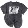 Introverted But Cardistry Magician Introvert Cardist Premium Mineral Wash Tshirts Mineral Black