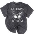 Introverted Introvert Antisocial Butterfly Mineral Wash Tshirts Mineral Black Introverted Introvert Antisocial Butterfly Mineral Wash Tshirts Mineral Black