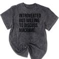 Introverted Macramé Knotter Macrame Introvert Mineral Wash Tshirts Mineral Black Introverted Macramé Knotter Macrame Introvert Mineral Wash Tshirts Mineral Black