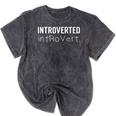 Introverted Shy Introverts Introvert Shyness Mineral Wash Tshirts Mineral Black Introverted Shy Introverts Introvert Shyness Mineral Wash Tshirts Mineral Black