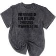 Introverted Weightlifter Gym Weightlifting Introvert Mineral Wash Tshirts Mineral Black Introverted Weightlifter Gym Weightlifting Introvert Mineral Wash Tshirts Mineral Black