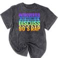 Introverted But Willing To Discuss 90's Rap Mineral Wash Tshirts Mineral Black