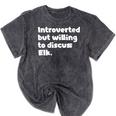 Introverted But Willing To Discuss Elk Introvert Mineral Wash Tshirts Mineral Black Introverted But Willing To Discuss Elk Introvert Mineral Wash Tshirts Mineral Black