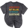 Introverted But Willing To Discuss Gardening Hobby Mineral Wash Tshirts Mineral Black Introverted But Willing To Discuss Gardening Hobby Mineral Wash Tshirts Mineral Black