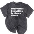 Introverted But Willing To Discuss Moose Introvert Mineral Wash Tshirts Mineral Black Introverted But Willing To Discuss Moose Introvert Mineral Wash Tshirts Mineral Black