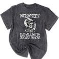 Introverted But Willing To Discuss Snacks Coffee Premium Mineral Wash Tshirts Mineral Black