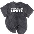 Introverts Unite Mineral Wash Tshirts Mineral Black Introverts Unite Mineral Wash Tshirts Mineral Black