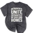 Introverts Unite Separately In Your Own Homes Mineral Wash Tshirts Mineral Black Introverts Unite Separately In Your Own Homes Mineral Wash Tshirts Mineral Black