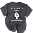 Introverts Unite Separately In Your Own Homes Sarcasm Mineral Wash Tshirts Mineral Black Introverts Unite Separately In Your Own Homes Sarcasm Mineral Wash Tshirts Mineral Black
