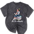 Its Dr Actually Doctorate PhD EdD Graduation Graduate Mineral Wash Tshirts Mineral Black