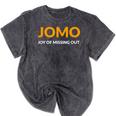 JOMO Joy Of Missing Out Introvert Mineral Wash Tshirts Mineral Black JOMO Joy Of Missing Out Introvert Mineral Wash Tshirts Mineral Black