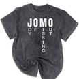 JOMO Joy Of Missing Out Sarcastic Introvert Mineral Wash Tshirts Mineral Black JOMO Joy Of Missing Out Sarcastic Introvert Mineral Wash Tshirts Mineral Black