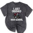 I Just Crushed High School Graduation Monster Truck Shirt Mineral Wash Tshirts Mineral Black