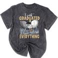 I Just Graduated I Know Everything Graduation Mineral Wash Tshirts Mineral Black