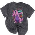 Kids Dabbing T Rex Graduation Kindergarten Class Of 2019 Mineral Wash Tshirts Mineral Black