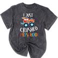 Kids I Just Crushed Preschool Monster Graduation Pre-K Shirt Mineral Wash Tshirts Mineral Black