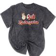 Kids Peace Out Kindergarten Graduation Kindergarten Graduate Mineral Wash Tshirts Mineral Black