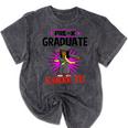 Kids Pre K Graduation Flossing Girl Nailed It Graduate Girls Mineral Wash Tshirts Mineral Black