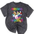Kids Preschool Graduate Unicorn Nailed It Preschool Graduation Mineral Wash Tshirts Mineral Black