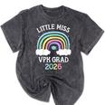 Kids VPK Graduation 2026 Rainbow VPK Grad Mineral Wash Tshirts Mineral Black