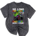 Kindergarten Graduate 2025 Kindergarten Graduation Dino Trex Mineral Wash Tshirts Mineral Black