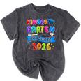 Kindergarten Graduate Kindergarten Class Of 2026 Graduation Mineral Wash Tshirts Mineral Black