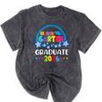 Kindergarten Graduation 2026 Pre-k Graduate Kids Boys Girls Mineral Wash Tshirts Mineral Black