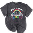 Kindergarten Graduation Proud Mom Son Daughter Mineral Wash Tshirts Mineral Black