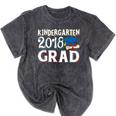 Kindergarten Graduation Shirt Boys Girls Graduate Mineral Wash Tshirts Mineral Black