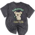Koala Doctor Shirt Med Student Graduation Idea Mineral Wash Tshirts Mineral Black