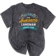 Landman Shirt Awesome Job Occupation Graduation Mineral Wash Tshirts Mineral Black