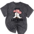 This Is My Last Rodeo Senior 2026 Cowgirl Graduation Mineral Wash Tshirts Mineral Black
