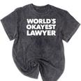 Lawyer Attorney For Law School Graduation Mineral Wash Tshirts Mineral Black