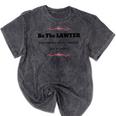 Lawyer Law School Graduation T Shirt Female Graduate Mineral Wash Tshirts Mineral Black
