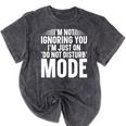 Leave Me Alone Tee Introvert Humor Mineral Wash Tshirts Mineral Black