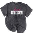 Licensed Esthetician 2023 Graduation Mineral Wash Tshirts Mineral Black