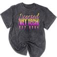 Licensed Vet Tech Veterinary Technician Graduation 2024 Mineral Wash Tshirts Mineral Black