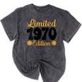 Limited 1970 Edition Retro Vintage 70s Nostalgia Mineral Wash Tshirts Mineral Black