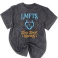 LMFT Graduation Licensed Marriage And Family Therapist LMFT Mineral Wash Tshirts Mineral Black