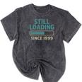 Still Loading Since 1999 Retro Tech Nostalgia Premium Tri-Blend Mineral Wash Tshirts Mineral Black