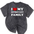 I Love My Introvert Family I Heart My Introvert Family Mineral Wash Tshirts Mineral Black I Love My Introvert Family I Heart My Introvert Family Mineral Wash Tshirts Mineral Black