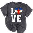 Love Yugoslavia Proud Yugoslav Nostalgia Mineral Wash Tshirts Mineral Black